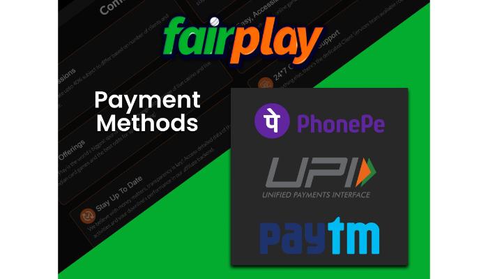 fairplay payment methods